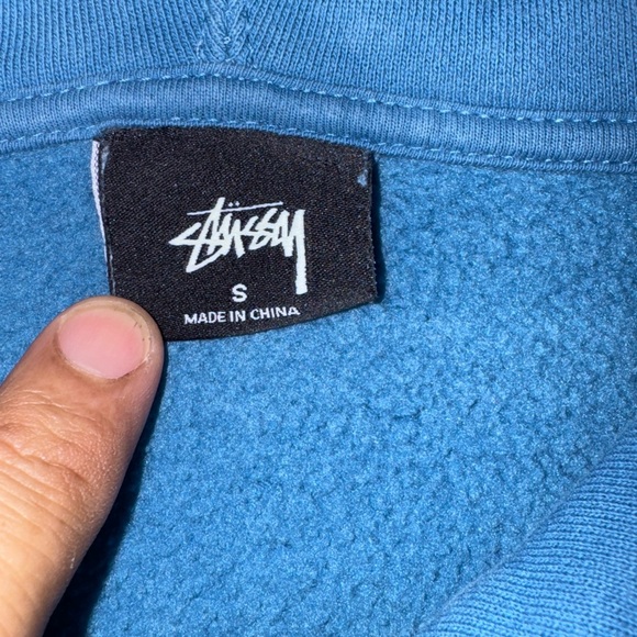 Stussy Teal Hoodie for Men - Picture 3 of 4